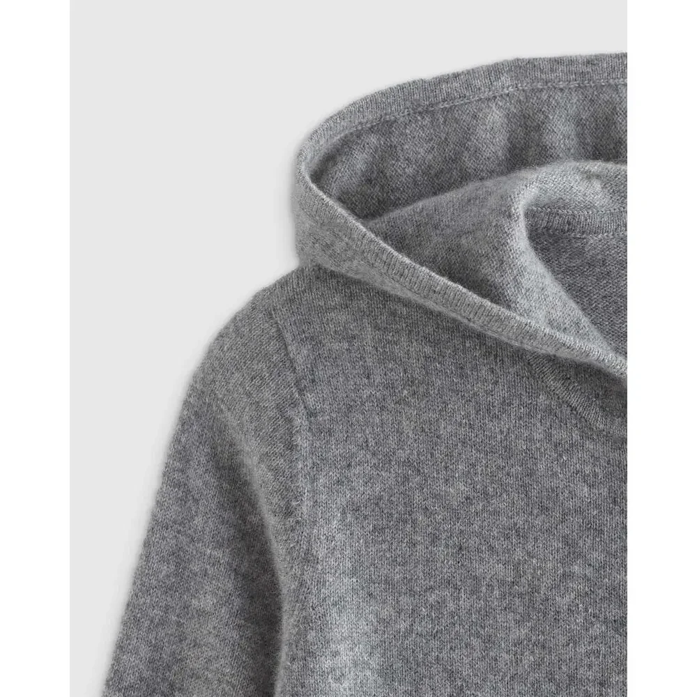 NWT Quince Washable Full Zip Hoodie & Washable Cashmere Jogger Set Gray 12